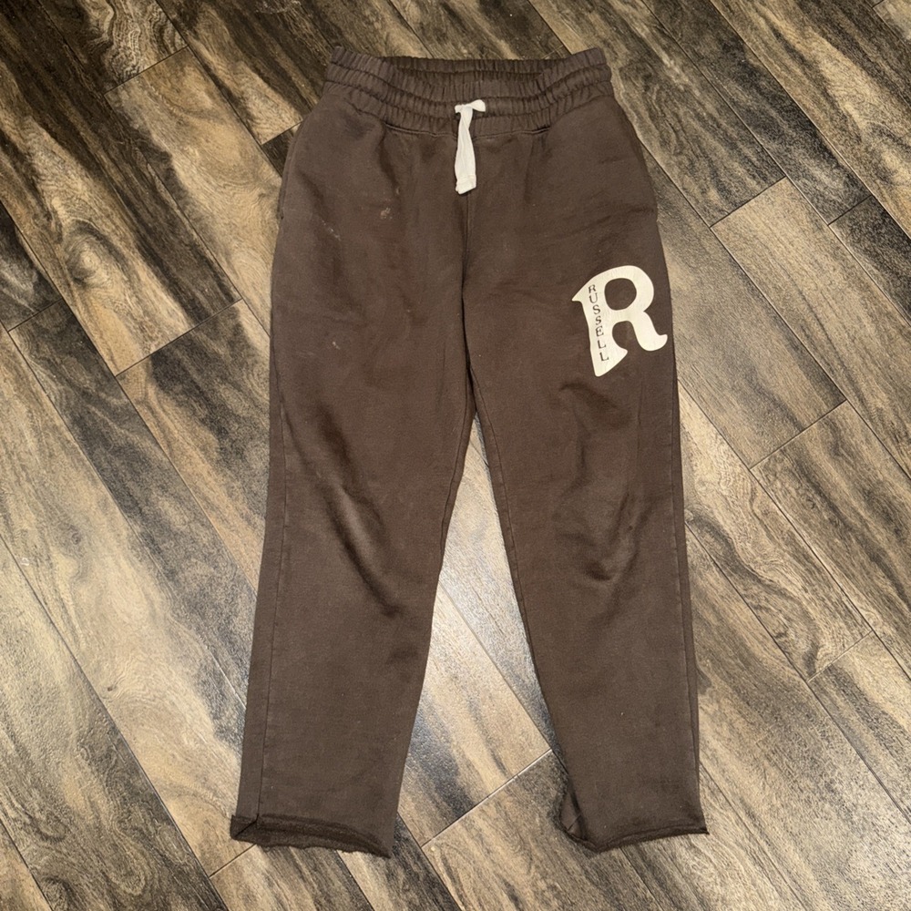 Vintage Russell Athletics Fleece Tapered Sweatpants Cropped Hem Men's Size S